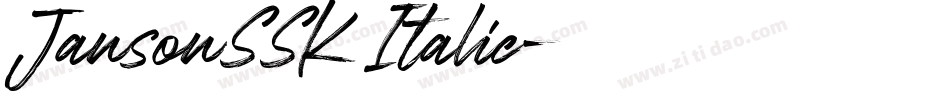 JansonSSK Italic字体转换
